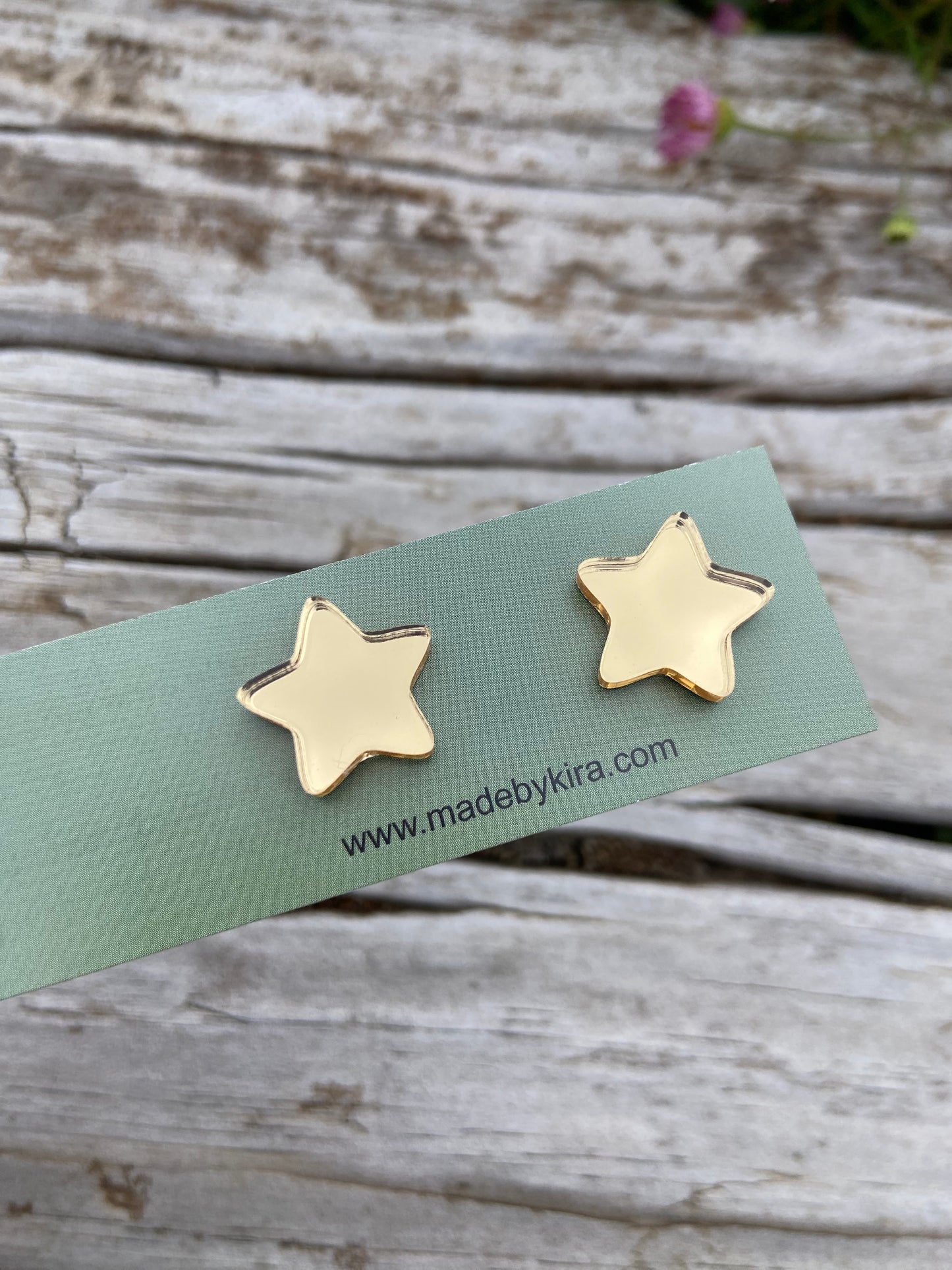Gold mirror stars