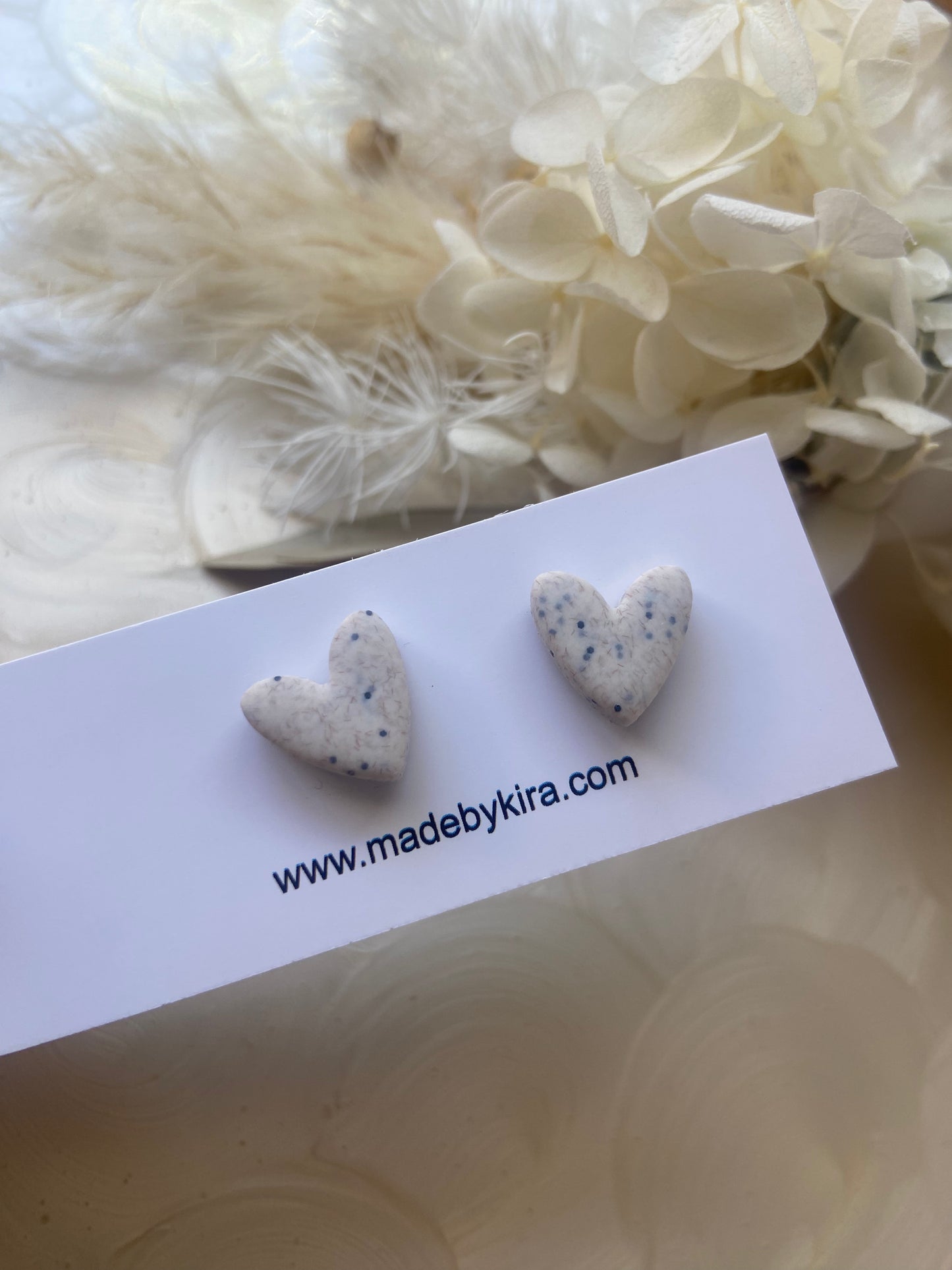 Small heart studs
