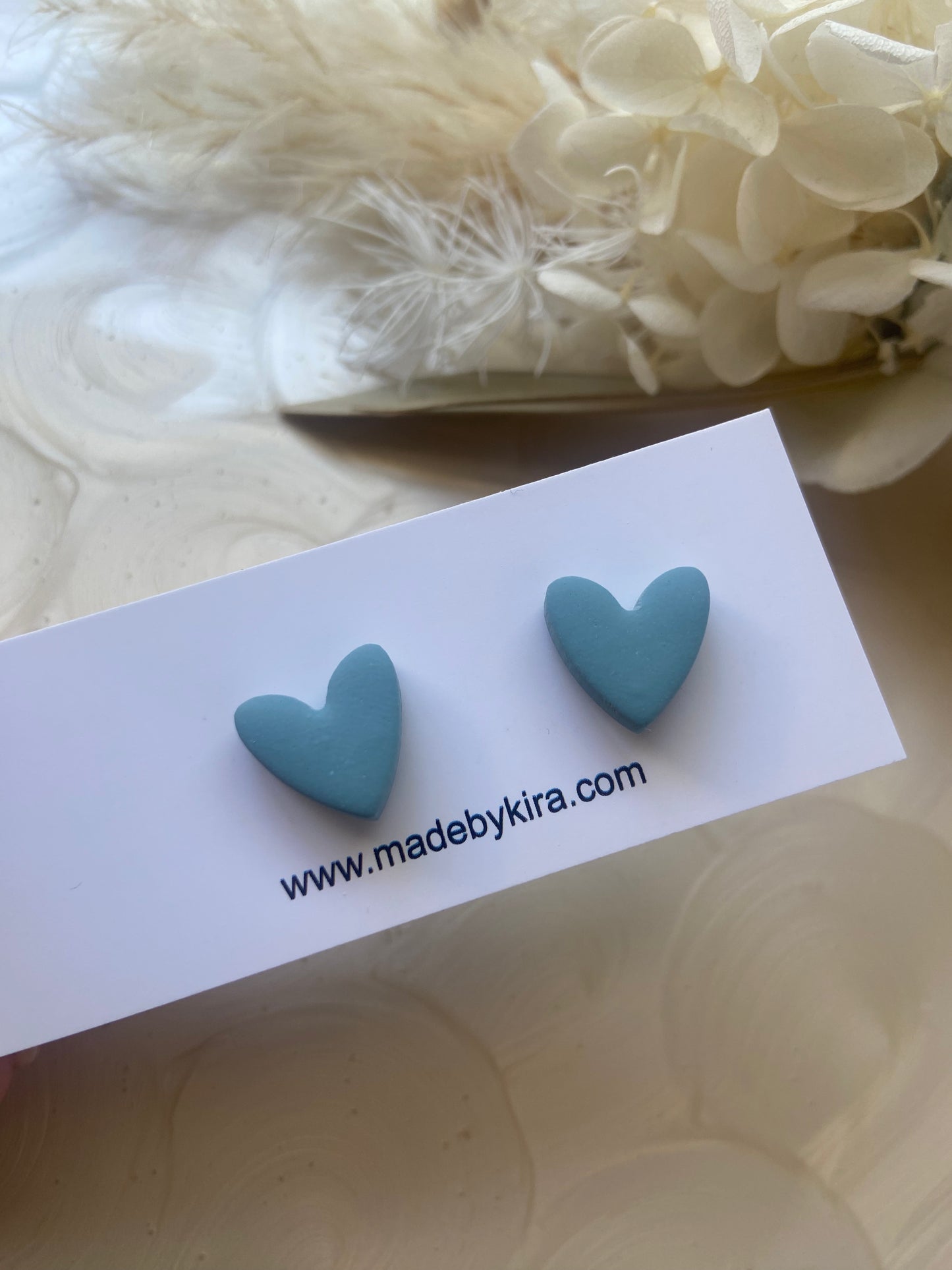 Small heart studs