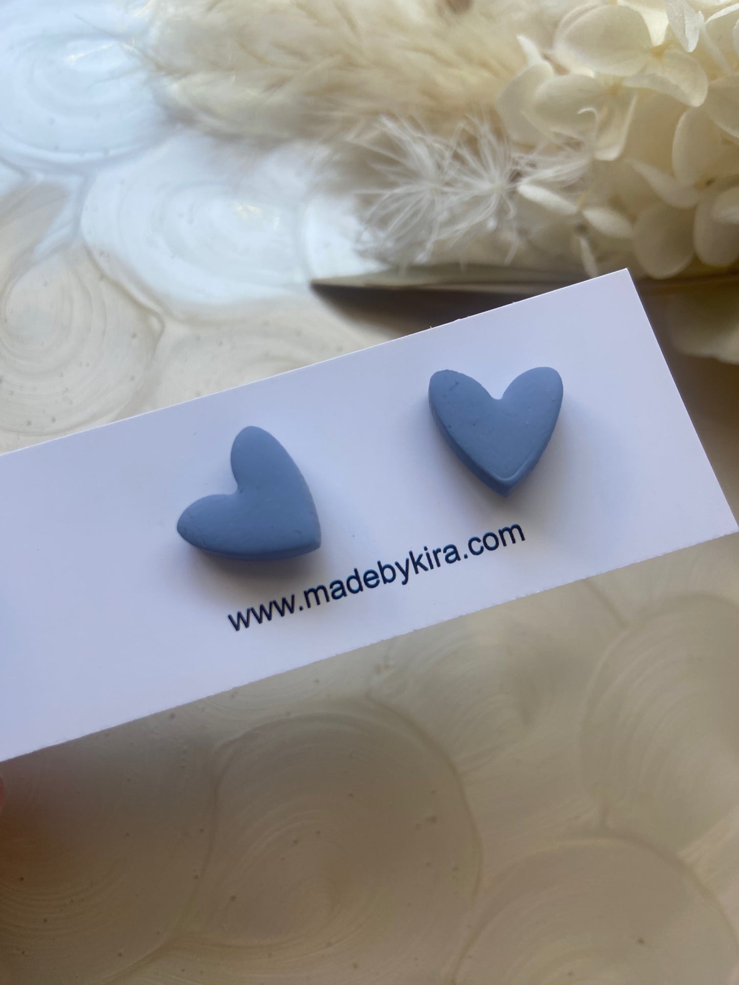 Small heart studs