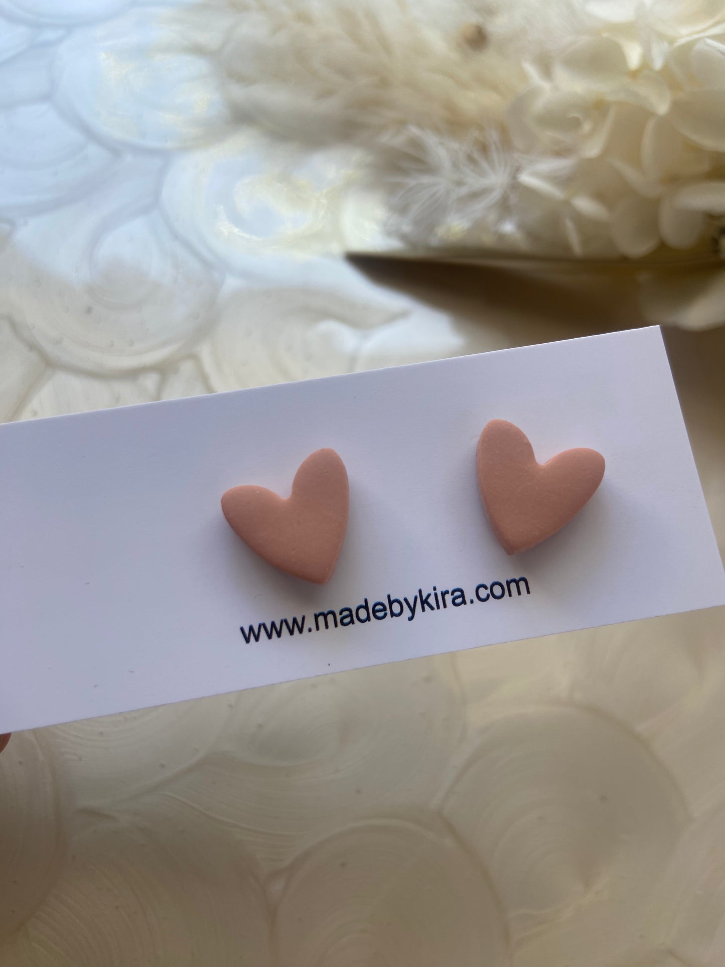 Small heart studs