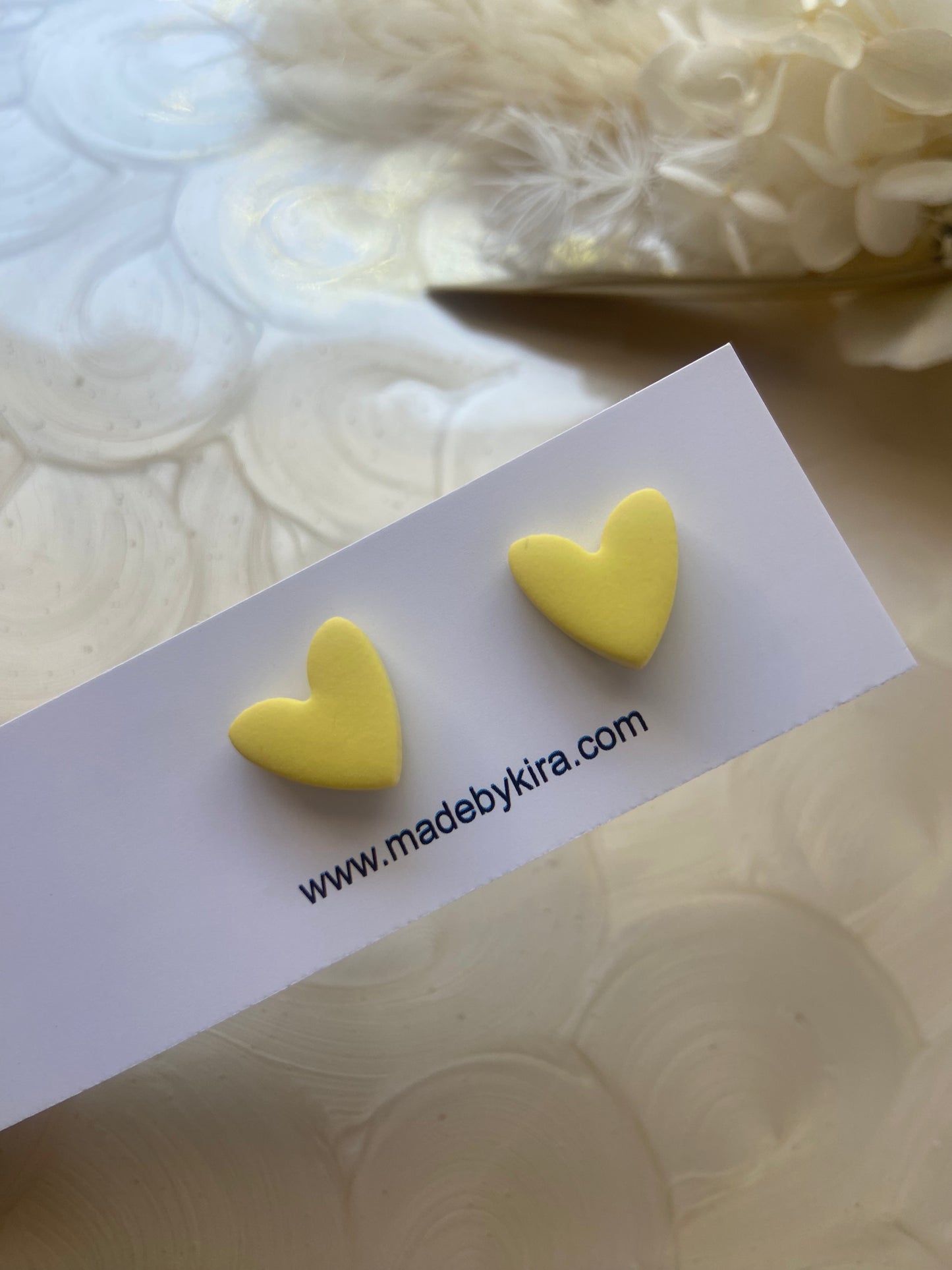Small heart studs
