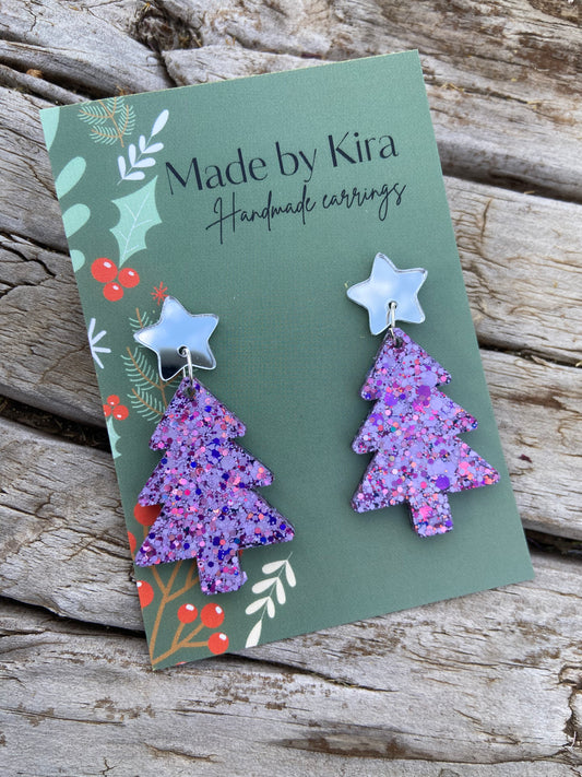 Purple tree dangles