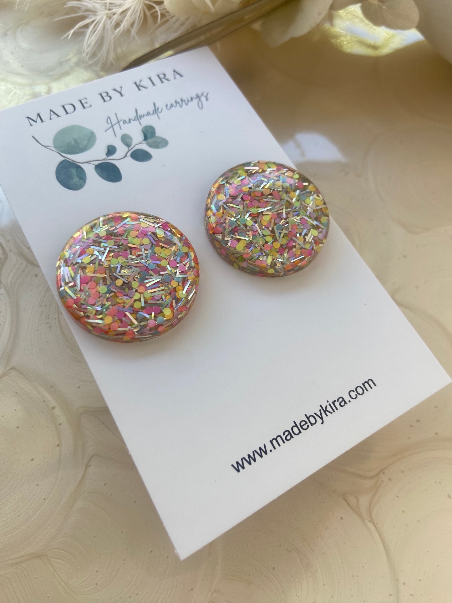 Poppy studs- large