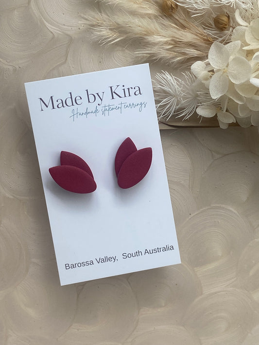 FLEUR STUDS- ruby