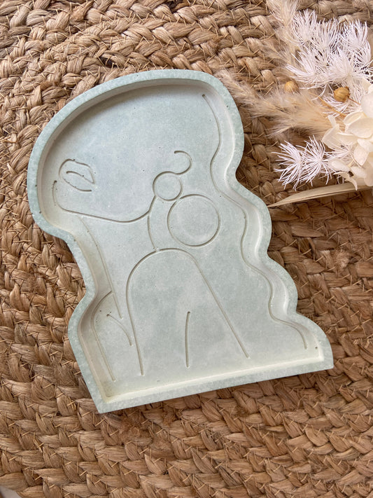 Lady jewellery tray- sage