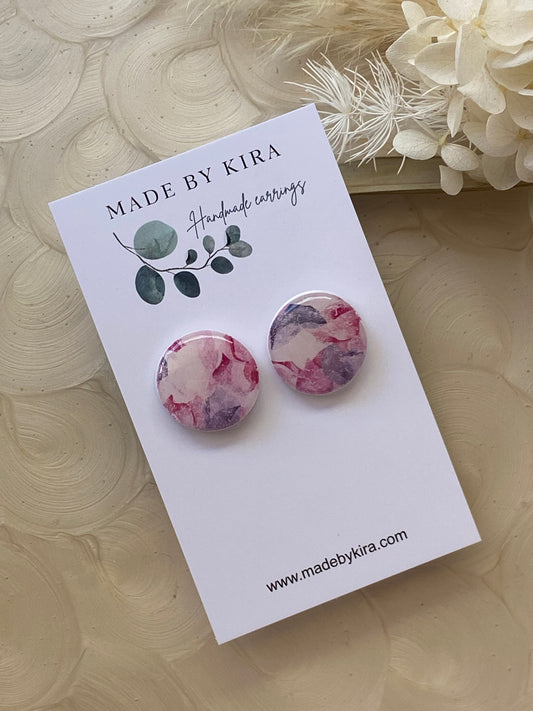 Blush petal medium studs