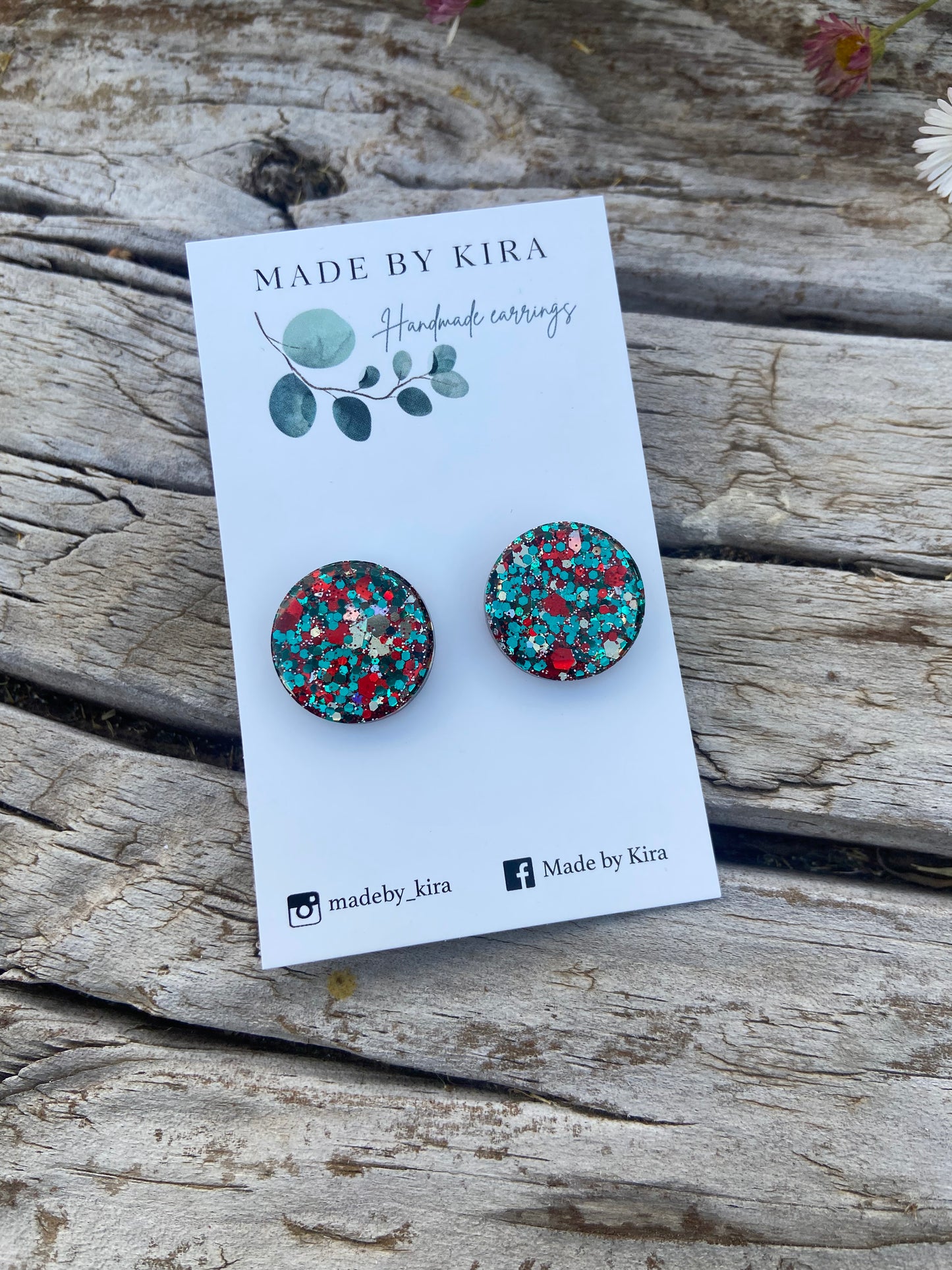 20mm Traditional Christmas studs