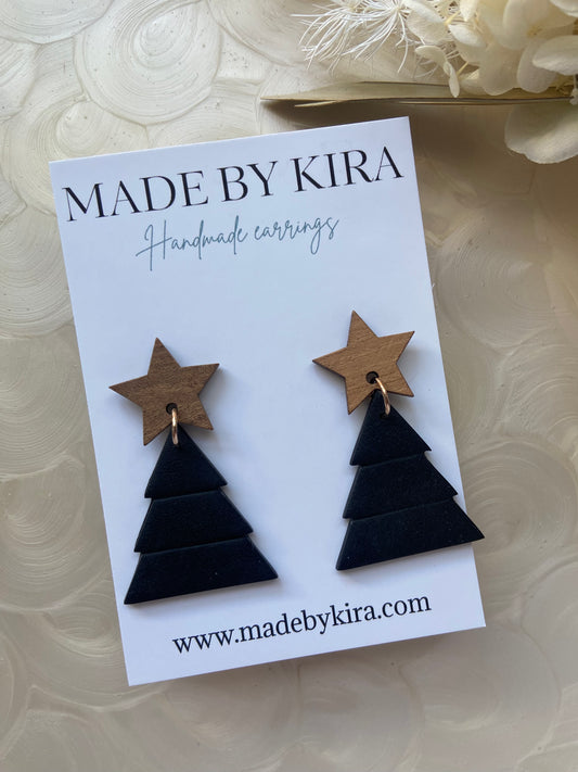 Black Christmas tree dangle