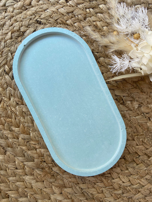 Rounded rectangular jewellery tray- ocean