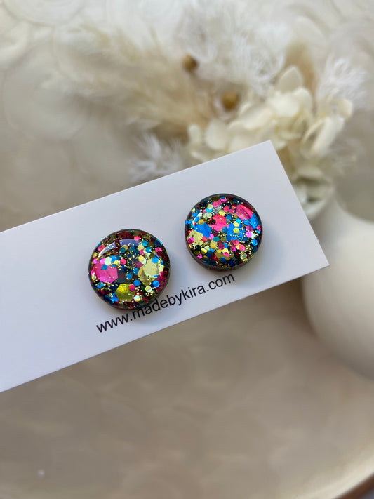 Royal kaleidoscope studs- small