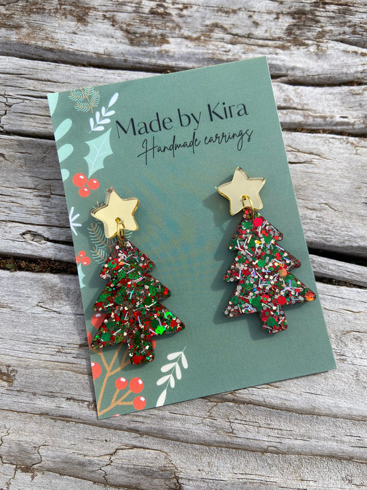 Traditional tree dangles- gold star