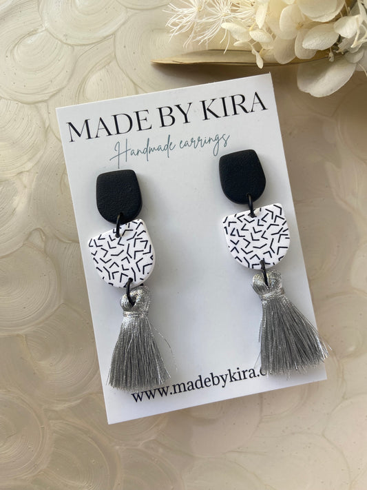 Tassel dangles- silver